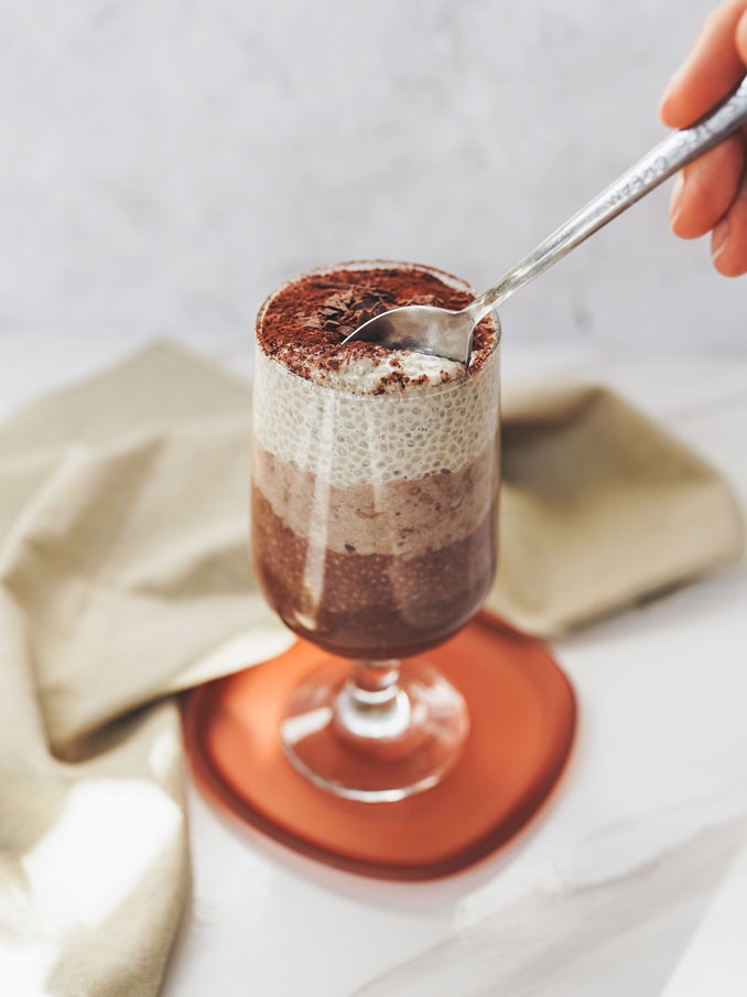 Tiramisu Chia Pudding