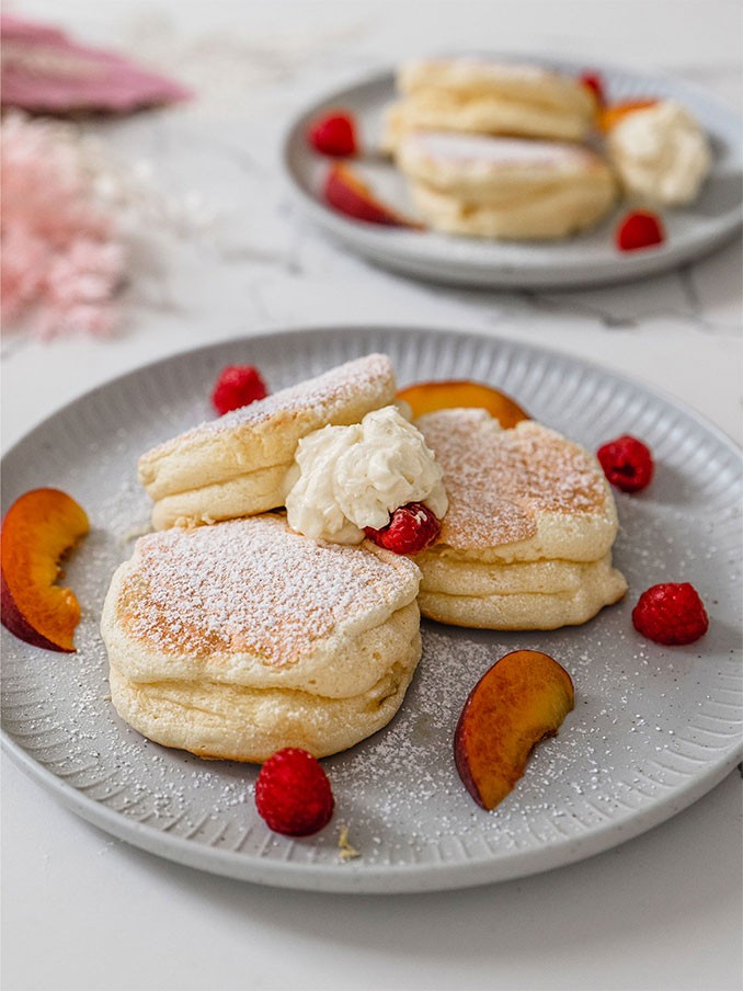 Japanese Fluffy Soufflé Pancakes - Sugar Free