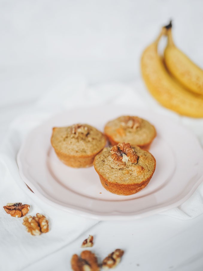 Gluten-Free Banana Walnut Muffins