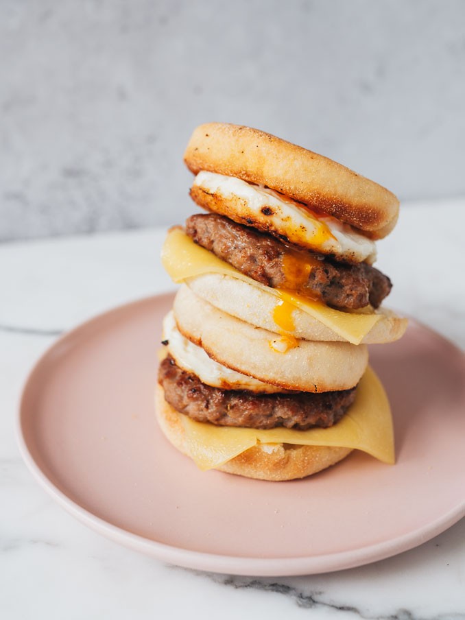 Healthy Sausage Egg McMuffin